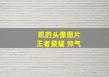 凯的头像图片王者荣耀 帅气